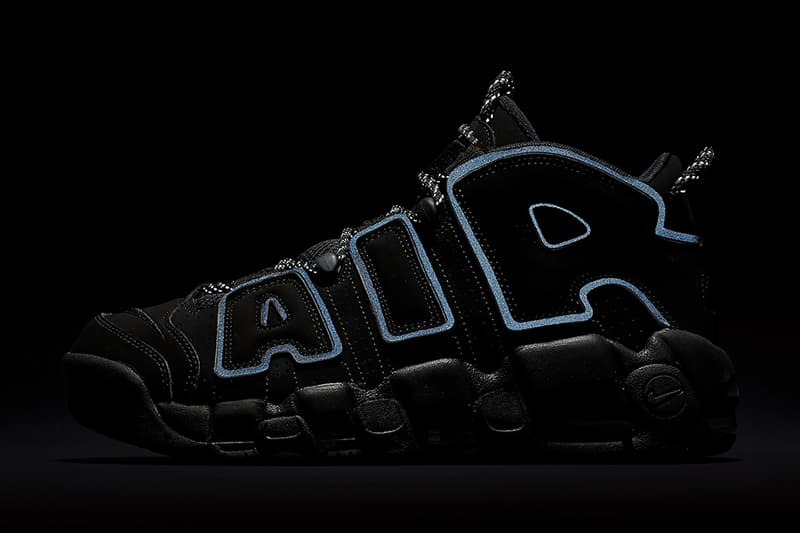 Nike Air More Uptempo 全新配色設計「Triple Black Reflective」