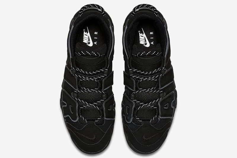 Nike Air More Uptempo 全新配色設計「Triple Black Reflective」