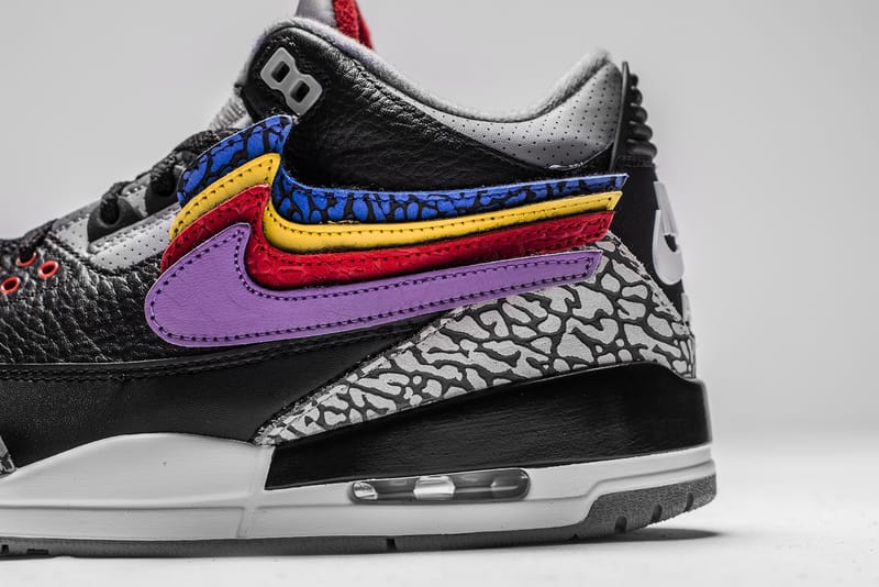 The Shoe Surgeon 打造 Air Jordan 3「JTH」全新「Black Cement」定製版本