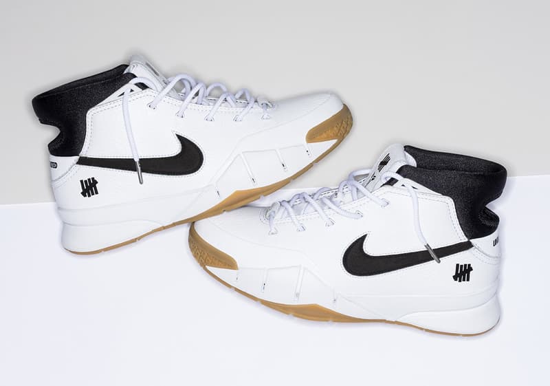 近賞 UNDEFEATED x Nike Kobe 1 Protro 白色聯名設計