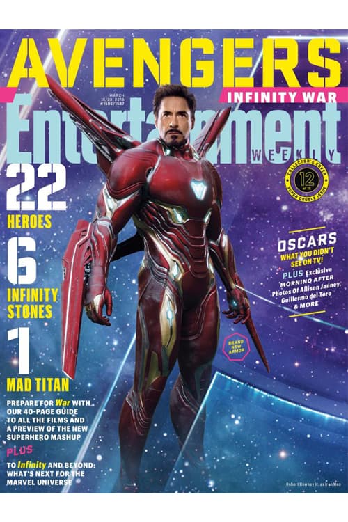 《Avengers: Infinity War》全員登上《Entertainment Weekly》最新一期封面