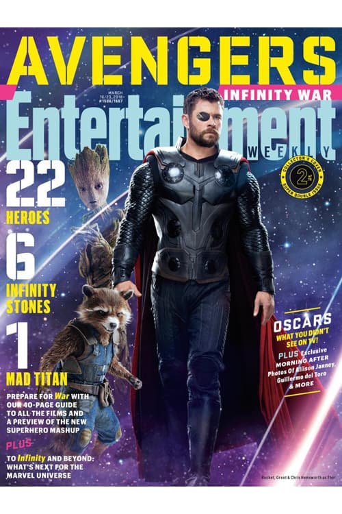 《Avengers: Infinity War》全員登上《Entertainment Weekly》最新一期封面