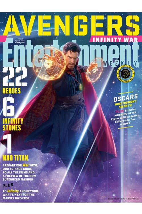 《Avengers: Infinity War》全員登上《Entertainment Weekly》最新一期封面