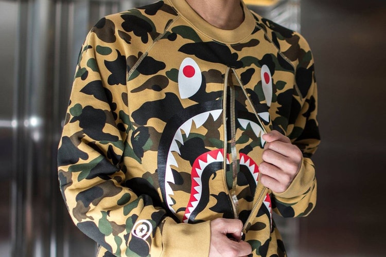 A BATHING APE 打造全新 1ST CAMO「鯊魚頭」系列