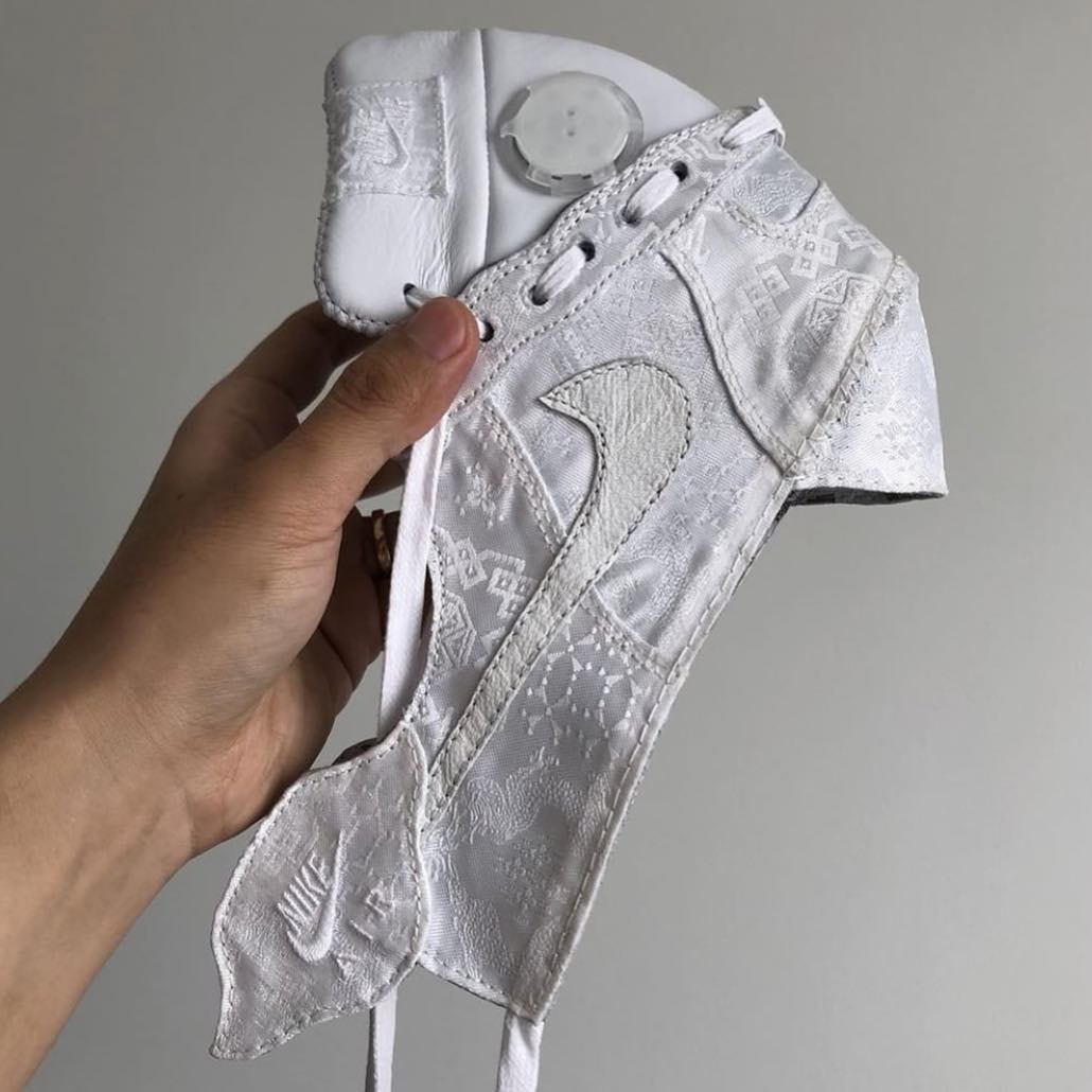 王志鈞為陳冠希打造 CLOT x Nike Air Force 1「白絲綢」球鞋面罩