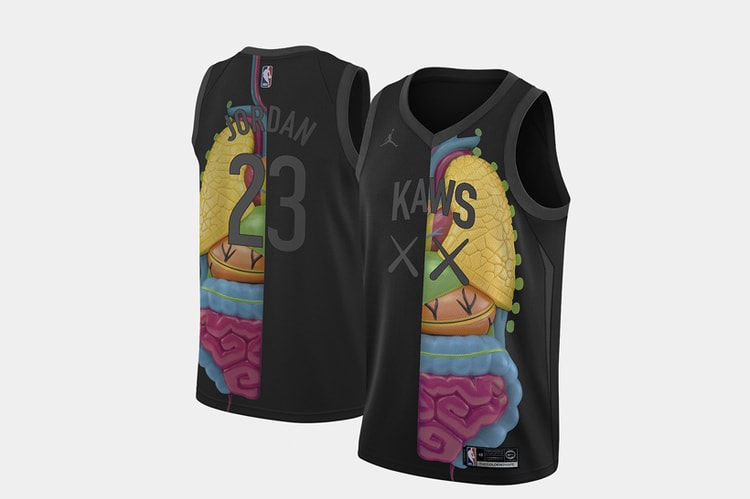 The Golden Shape 打造 KAWS x Jordan x NBA 聯名概念球衣
