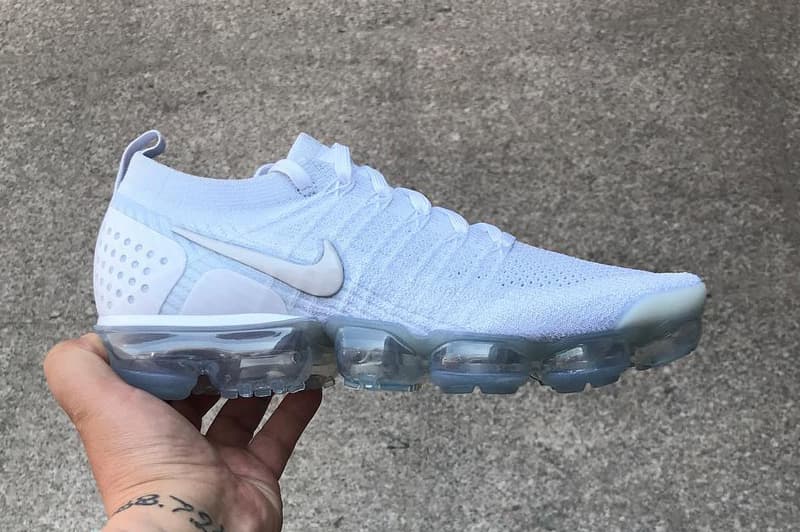 Nike Air VaporMax Flyknit 2.0 全白配色最新諜照釋出