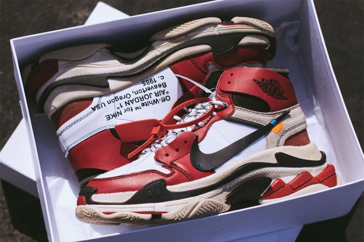 设计师为 Virgil Abloh x Air Jordan 1 换上 Balenciga Triple S 大底