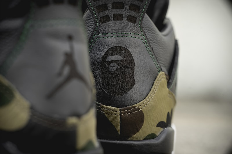 BespokeIND 打造 A BATHING APE® x Air Jordan 4「聯名」定製鞋款