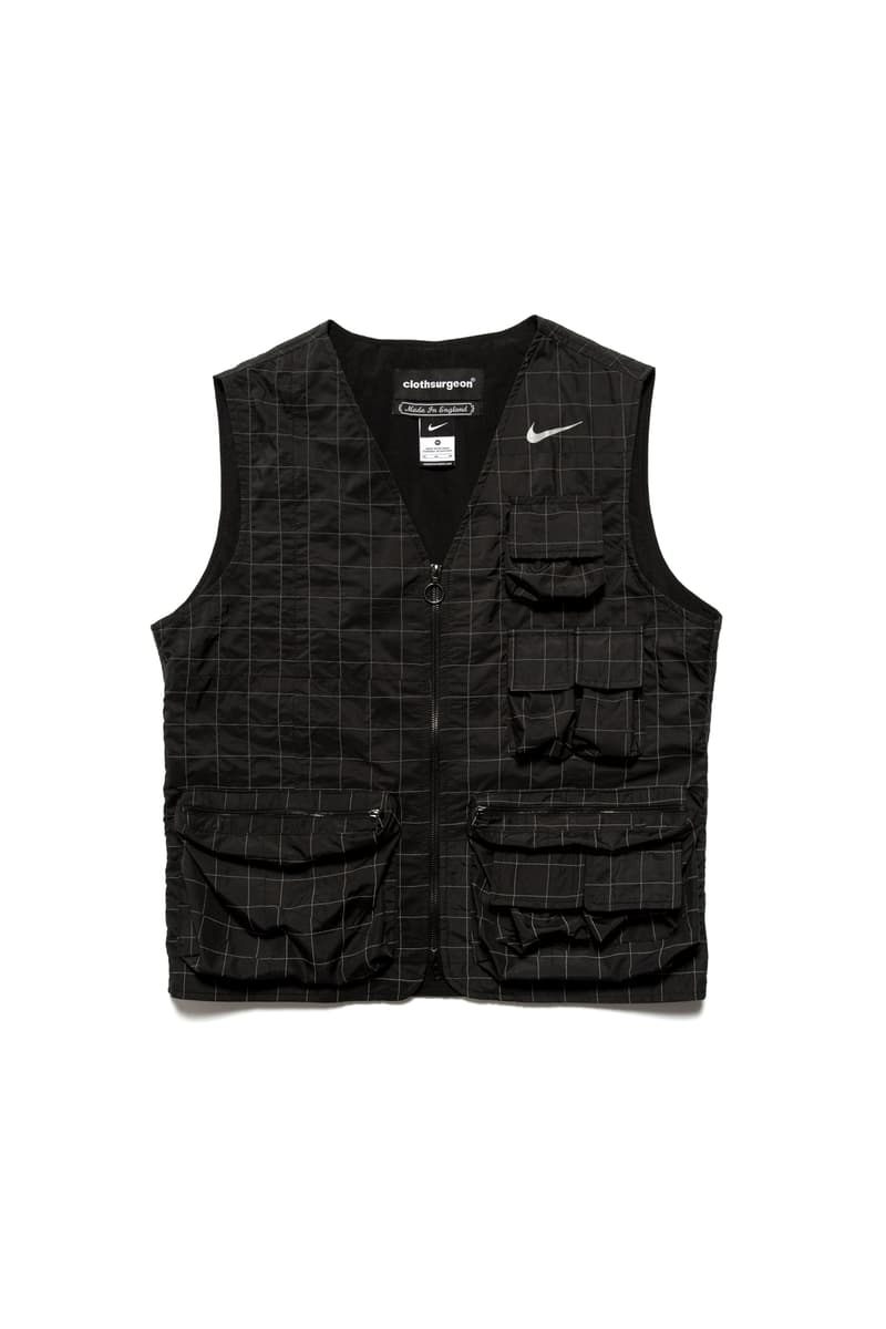 clothsurgeon 使用 Nike 舊物改造全新拼接大衣和機能馬甲