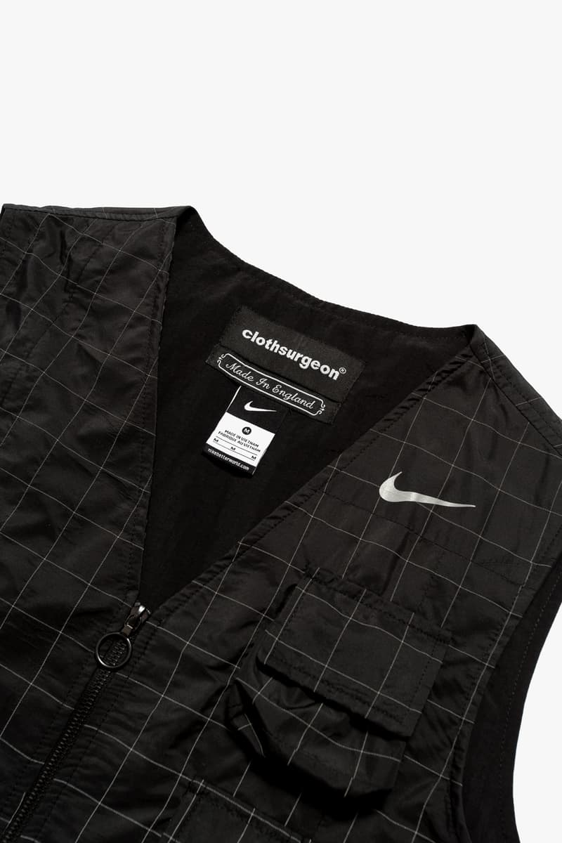 clothsurgeon 使用 Nike 舊物改造全新拼接大衣和機能馬甲