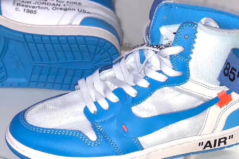 Off-White™ x Air Jordan 1「UNC」配色實物諜照曝光