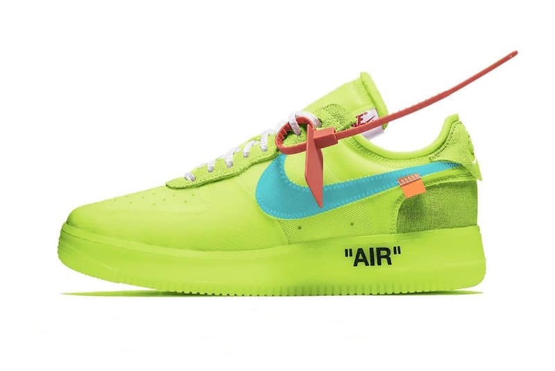 Off-White™ x NikeLab Air Force 1 Low 全新「Volt」配色曝光