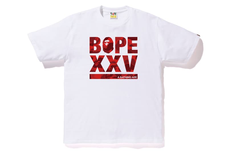 A BATHING APE®「BAPE XXV」企劃系列完整單品