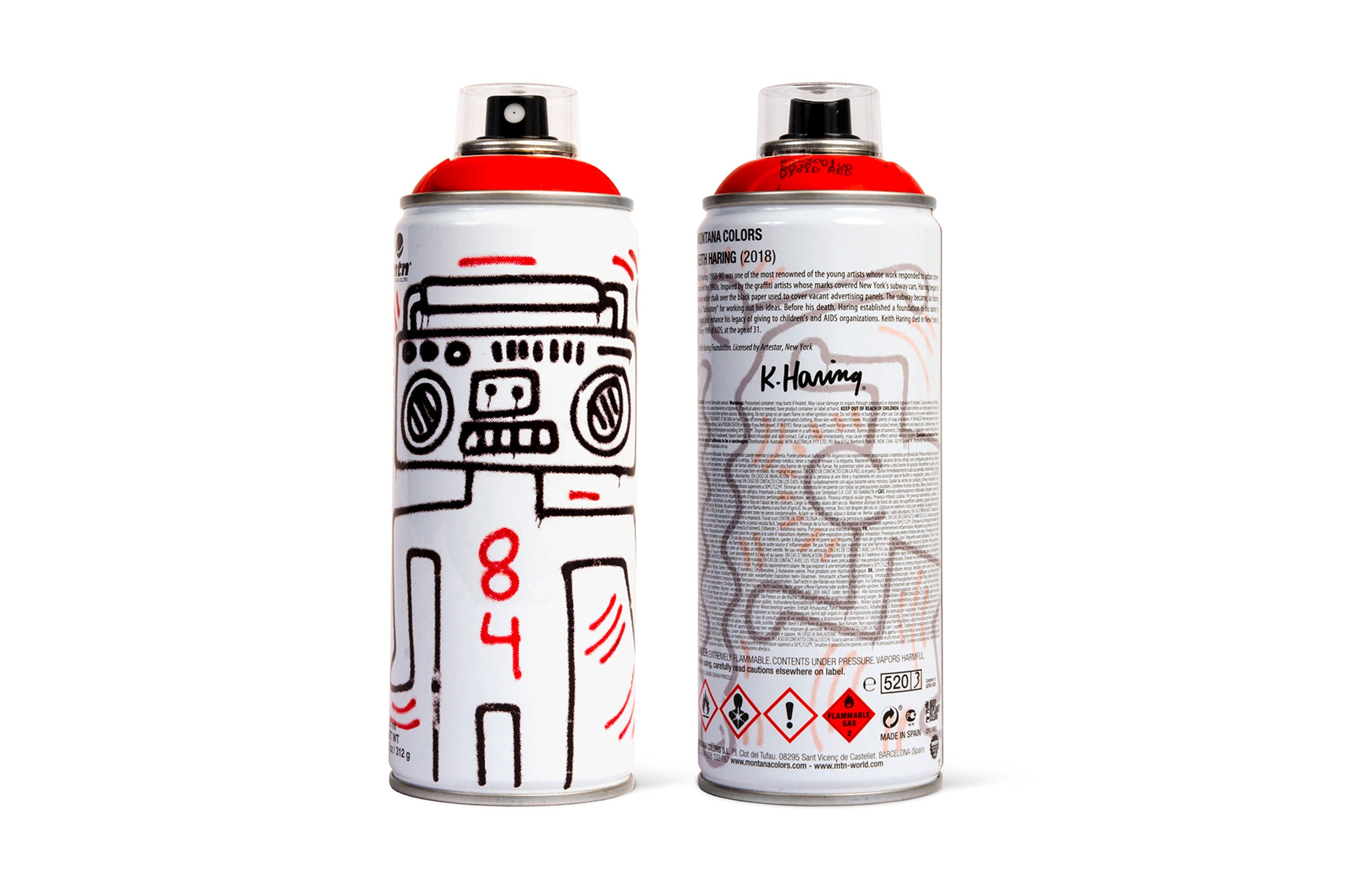 Jean-Michel Basquiat、Keith Haring 及 André Saraiva 藝街作品注入噴漆罐包裝設計