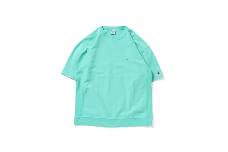 BEAMS x Champion Reverse Weave 联名 T-Shirt 系列