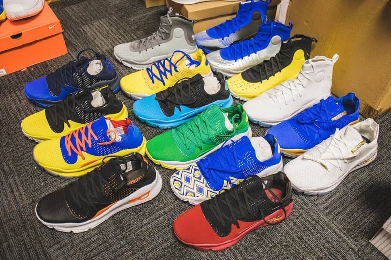 造訪 NBA 卫冕冠军 Golden State Warriors 球鞋裝備室