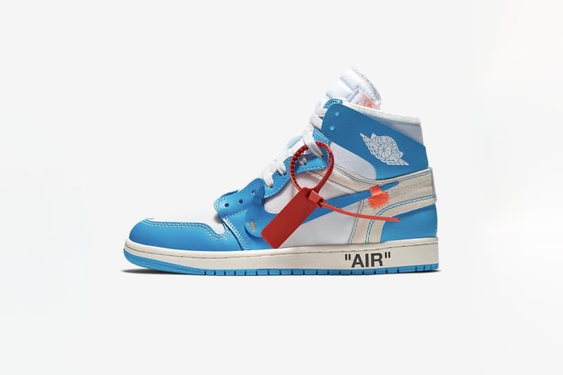 Off-White™ x Air Jordan 1「UNC」配色官方圖片釋出