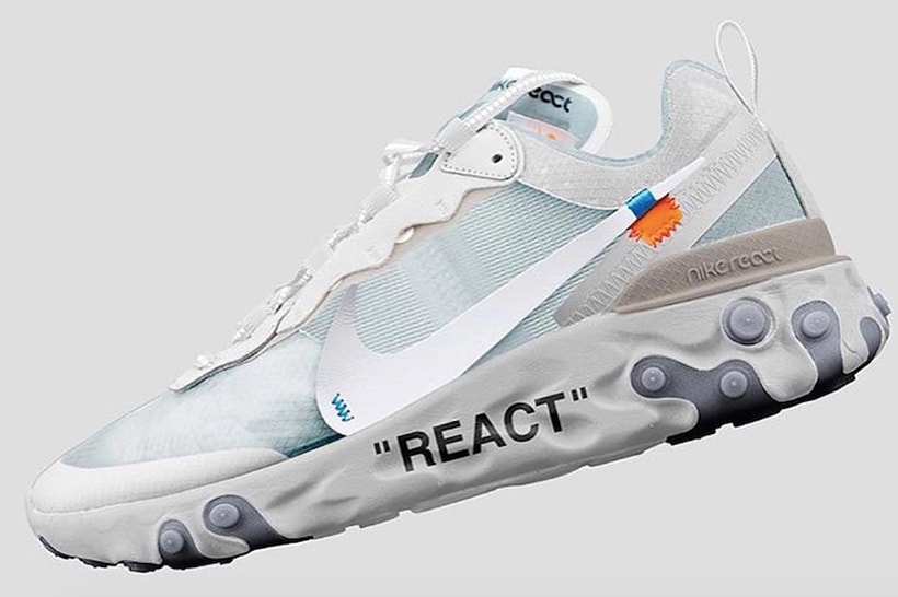 Nike React Element 87「Off-White」概念設計曝光