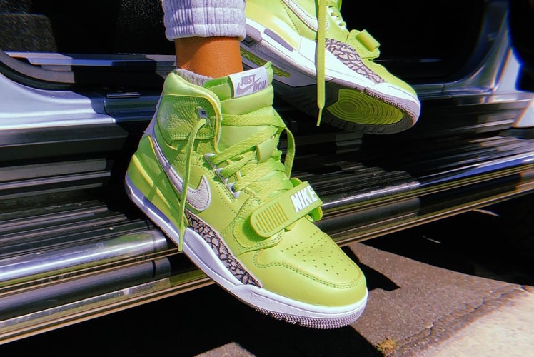 Kid Cudi 着用 Just Don x Jordan Brand「Jordan Legacy 312」螢光新配色