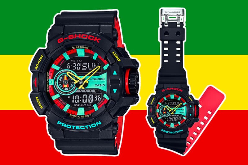 G-SHOCK 推出全新「RASTA」腕錶系列