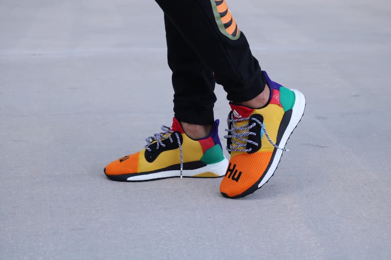 Pharrell x adidas 全新聯名 Solar Hu Glide St 上腳預覽