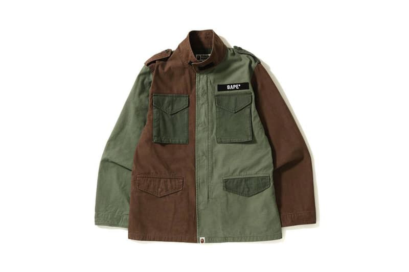 A BATHING APE® 推出拼色水洗 M-65 Jacket