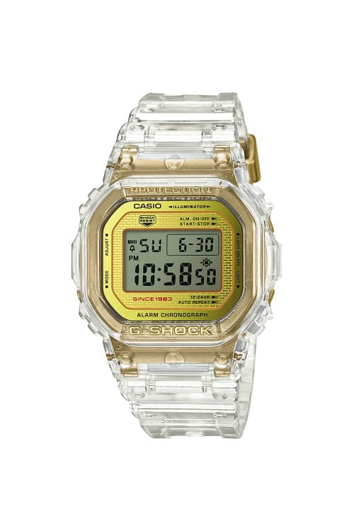 G-SHOCK 推出透明錶殼「Glacier Gold」35 周年別注系列