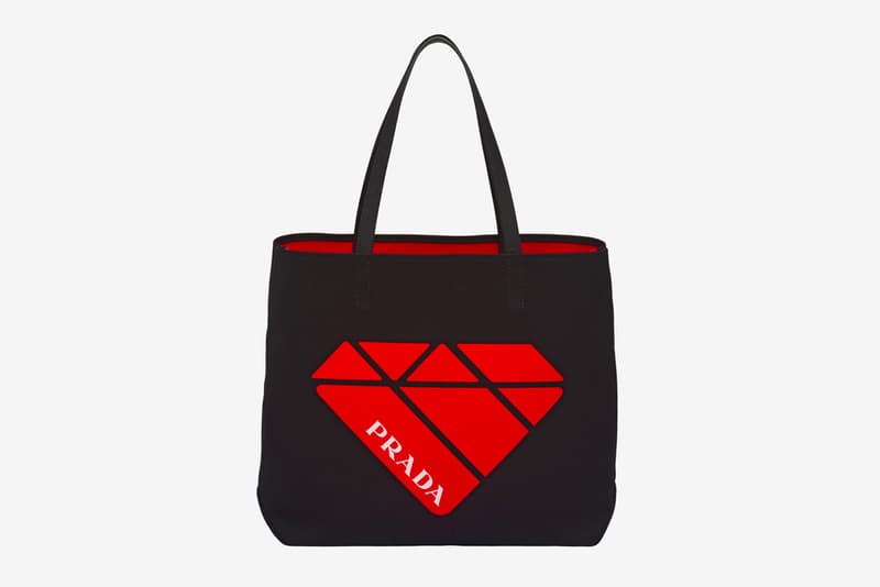 Prada 推出多款全新印花帆布 Tote Bag