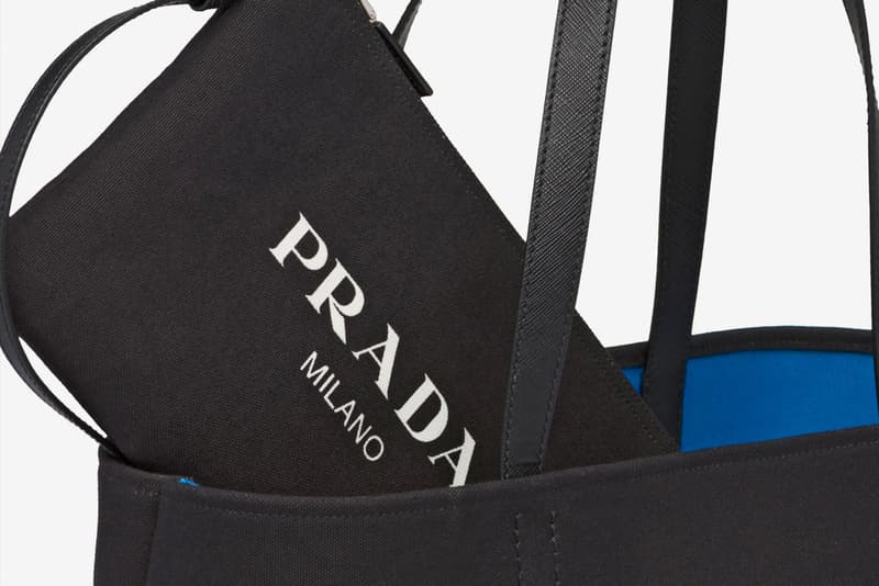 Prada 推出多款全新印花帆布 Tote Bag