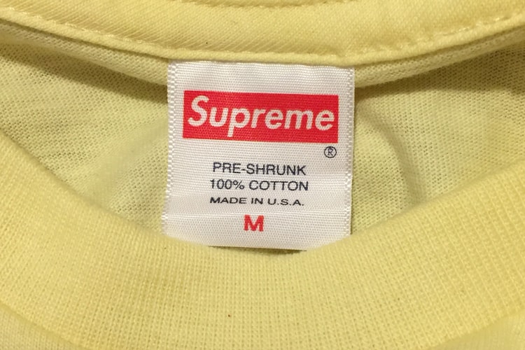 忠粉必注意!本季 Supreme T-Shirt 標籤再現新細節