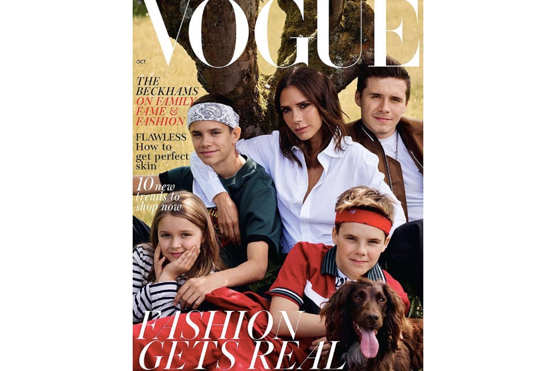 David Beckham 家族登上《VOGUE》十月號封面