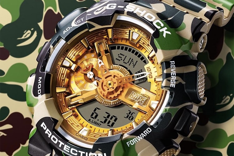 A BATHING APE® x G-SHOCK 25 週年聯名腕錶正式發佈