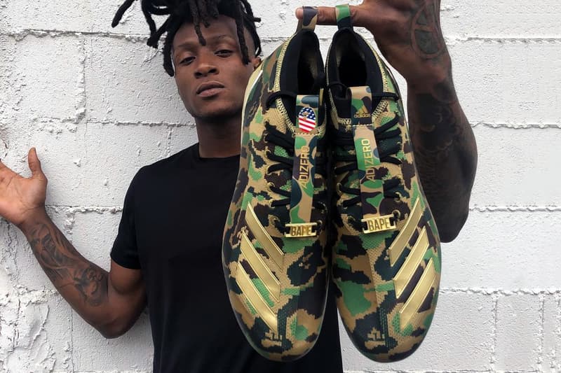 DeAndre Hopkins 率先釋出 BAPE x adidas adizero 足球鞋