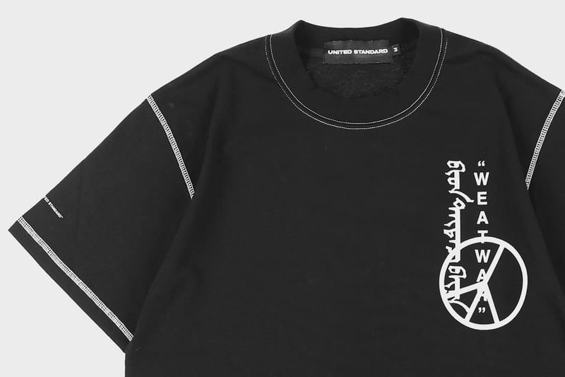 UNITED STANDARD x Virgil Abloh 聯名 "WAR" T-Shirt 上架