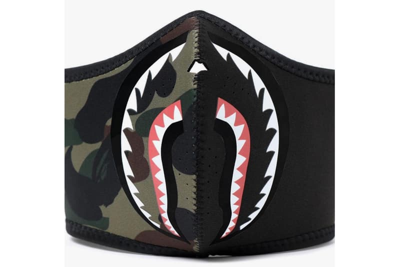 A BATHING APE® 推出全新 1ST CAMO 鯊魚口罩系列