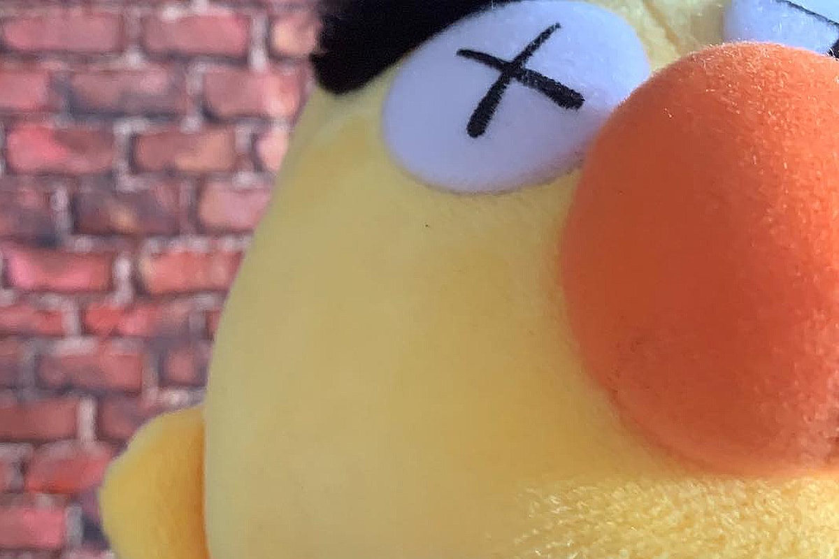 KAWS 曝光全新《Sesame Street》Bert 毛絨公仔