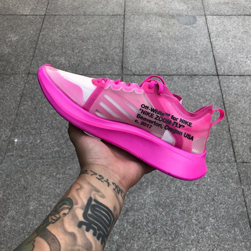 率先近賞 Off-White™ x Nike Zoom Fly SP 全新黑色及「Racer Pink」版本