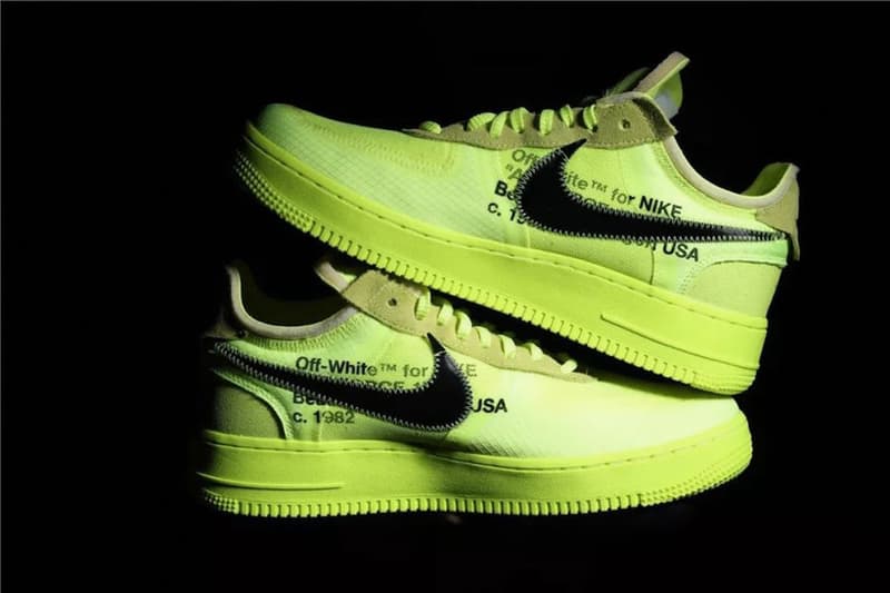 率先近賞 Off-White™ x Nike Air Force 1 Low 全新「Volt」配色