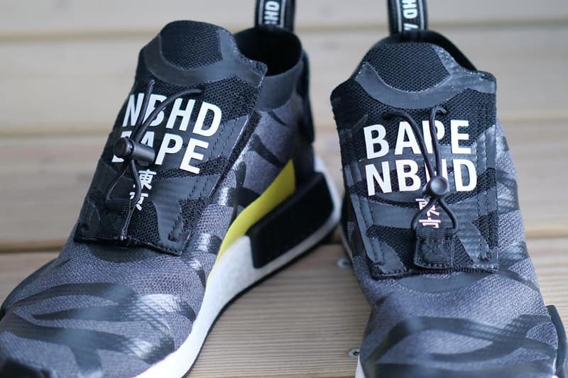 NEIGHBORHOOD x A BATHING APE® x adidas Originals 三方聯名 NMD_TS1 曝光