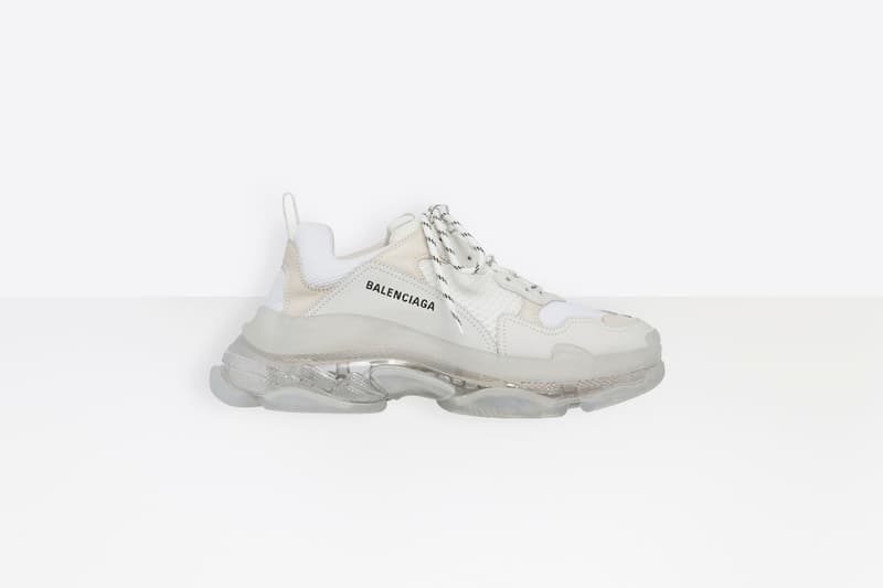 Balenciaga Triple S 全新透明氣墊版本上架