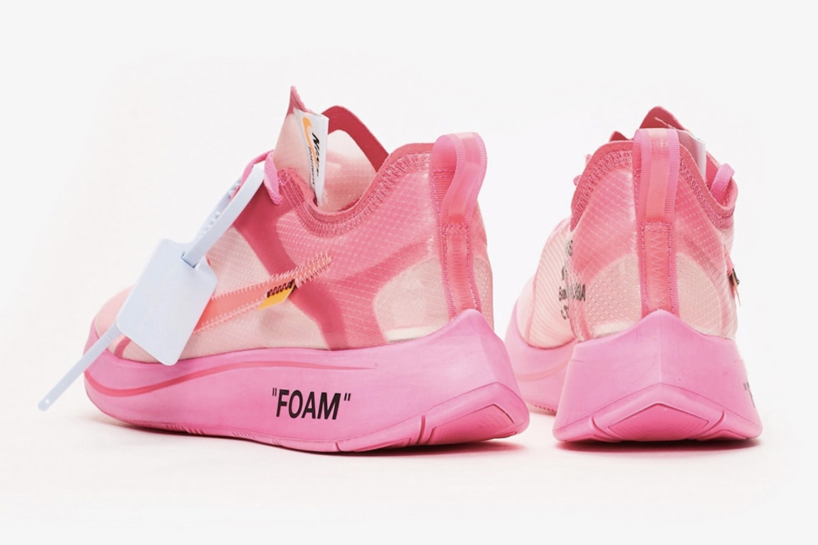 Off-White™ x Nike Zoom Fly SP 聯名「Racer Pink」配色即將發售