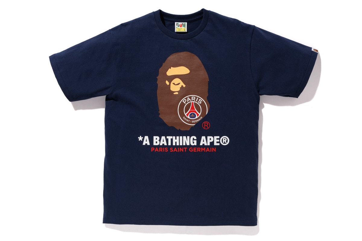 A BATHING APE® x Paris Saint-Germain 聯名系列正式發佈