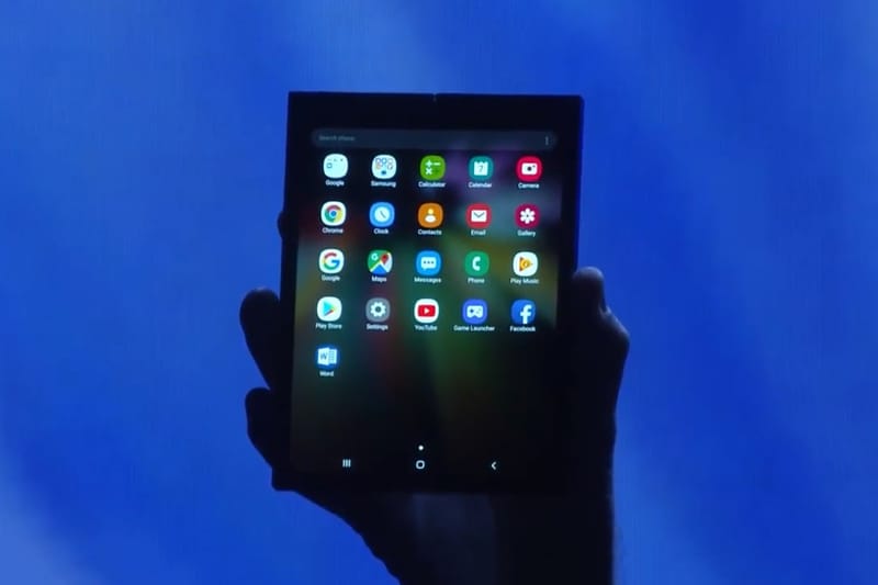 未來手機新型態？Samsung 可折疊屏幕概念手機登場
