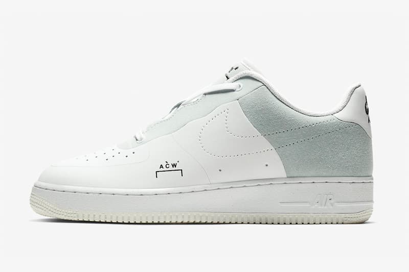 A-COLD-WALL* x Nike 聯名 Air Force 1 白色版本官方圖片釋出