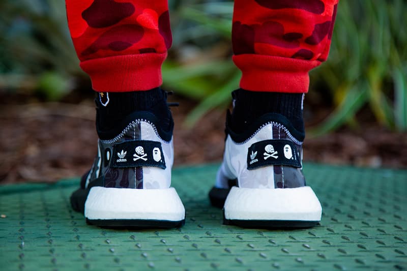 A BATHING APE® x NEIGHBORHOOD x adidas Originals 三方聯名 POD-S3.1 上腳預覽