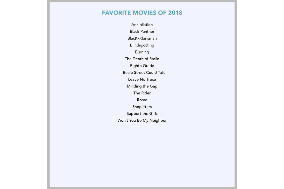 Barack Obama 公佈個人 2018 年度歌曲、電影、書籍名單