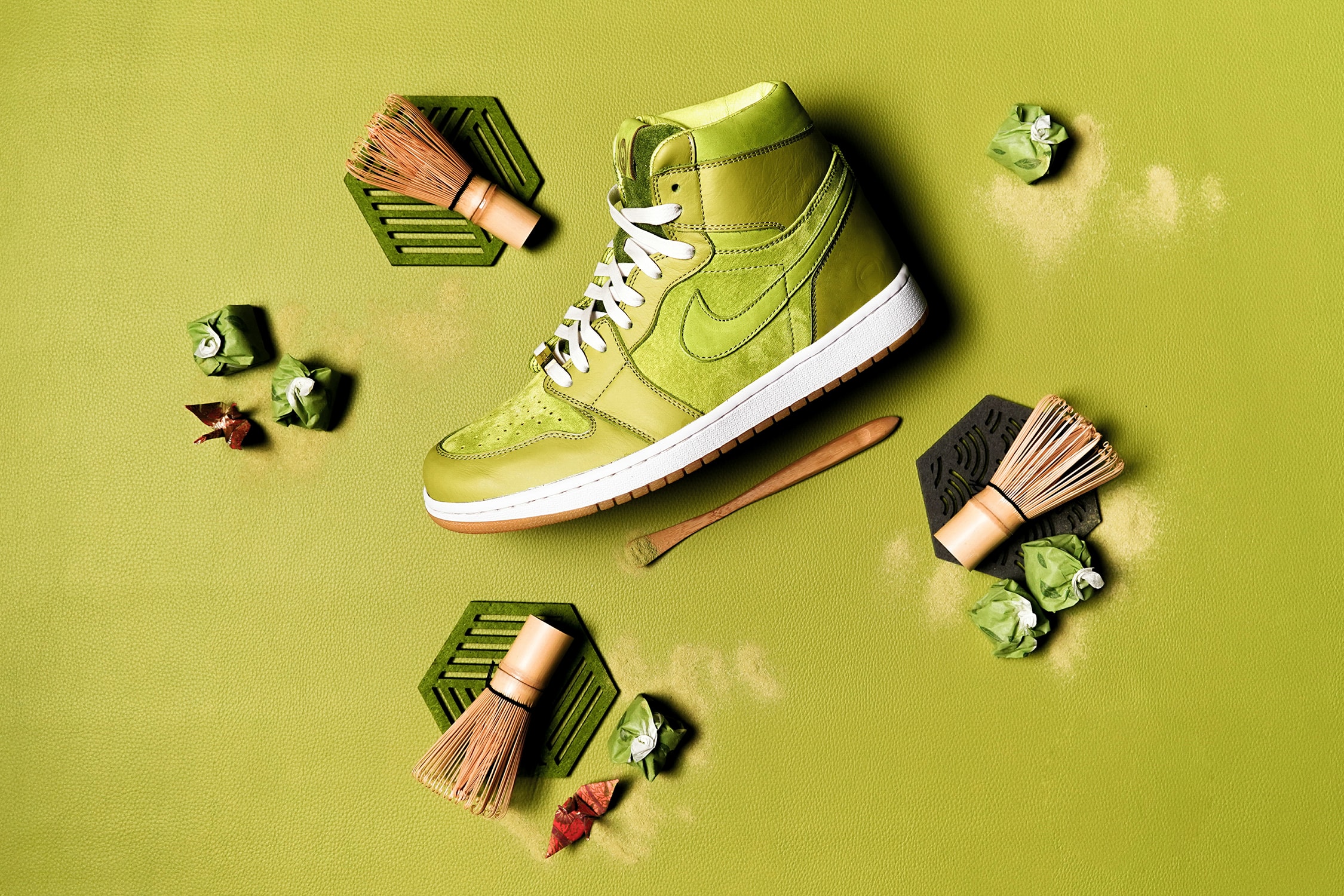 球鞋客製師 Chase Shiel 打造「抹茶」主題 Air Jordan 1