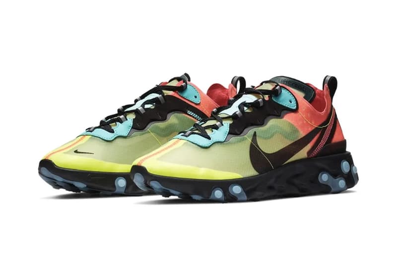 Nike React Element 87 全新「Volt / Racer Pink」配色即將發售