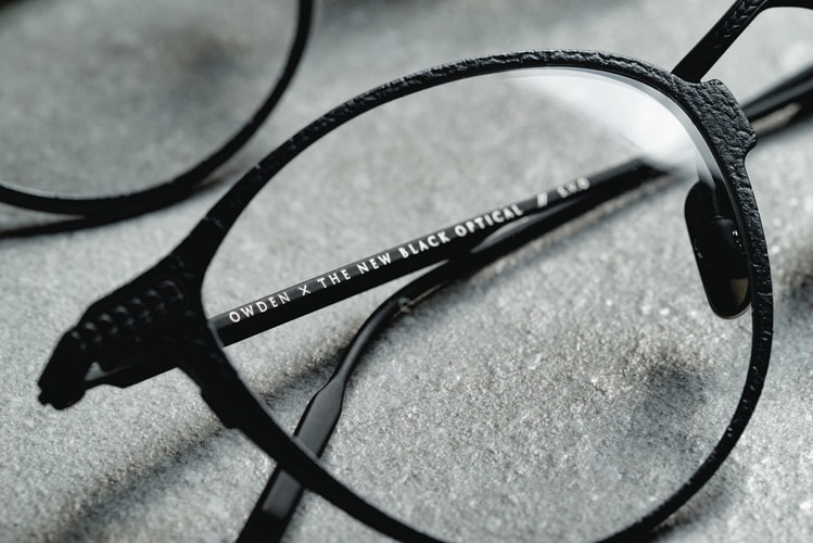 OWDEN x The New Black Optical 聯名皮革金屬鏡架